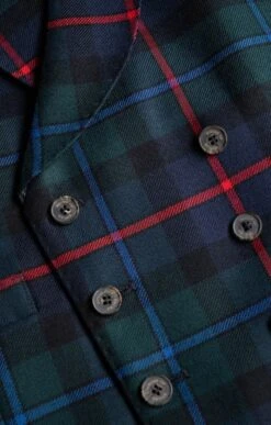 Men's Double Breasted Plaid Waistcoat -Fashion Men Clothing Store TR40660CAMPBELLCAWDER 2