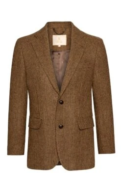 Men's Harris Tweed Jacket 36 Men's Harris Tweed Jacket -Fashion Men Clothing Store TR40673MAHOGANYPUPPY 1