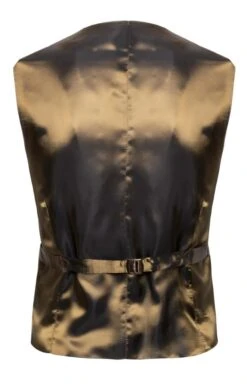 Men's Double Breasted Tweed Waistcoat -Fashion Men Clothing Store TR40675GOLDFORESTBCORN 1