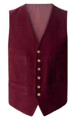 Moleskin Waistcoat -Fashion Men Clothing Store TR40680WINE 1 1