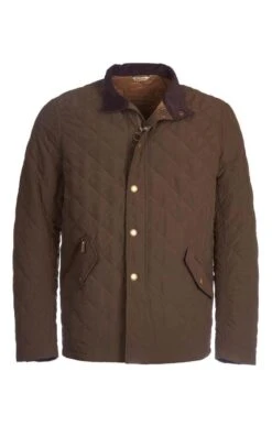 Barbour Shoveler Quilt Jacket -Fashion Men Clothing Store TS09877DARKOLIVE 2