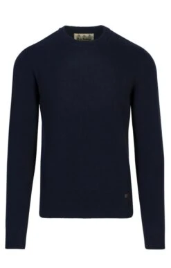 Men's Barbour Nelson Essential Crew Neck Jumper -Fashion Men Clothing Store TS09898NAVY 2