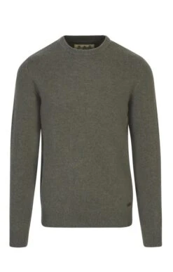 Men's Barbour Nelson Essential Crew Neck Jumper -Fashion Men Clothing Store TS09898SEAWEED 2