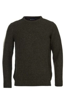 Men's Barbour Tisbury Crew Sweater -Fashion Men Clothing Store TS09900DKSEAWEED 3