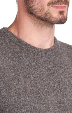 Men's Barbour Tisbury Crew Sweater -Fashion Men Clothing Store TS09900FOG 2