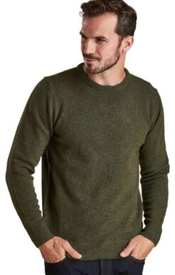 Men's Barbour Tisbury Crew Sweater -Fashion Men Clothing Store TS09900FOREST 2