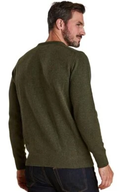 Men's Barbour Tisbury Crew Sweater -Fashion Men Clothing Store TS09900FOREST 3