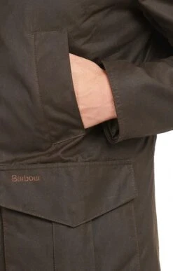 Men's Barbour Hereford Wax Jacket -Fashion Men Clothing Store TS10480OLIVE 3