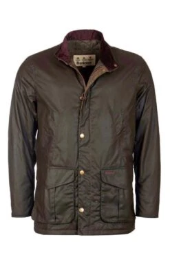 Men's Barbour Hereford Wax Jacket -Fashion Men Clothing Store TS10480OLIVE 4