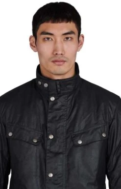 Mens Barbour International Duke Wax Jacket -Fashion Men Clothing Store TS15147BLACK 2