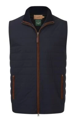 Men's Schöffel Hybrid Quilt Aerobloc Gilet -Fashion Men Clothing Store TS21582NAVY 2
