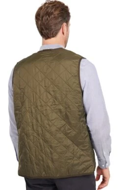 Men's Barbour Polarquilt Waistcoat/Zip In Liner -Fashion Men Clothing Store TS22180OLIVE 1