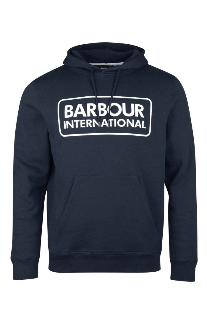 Men's Barbour International Pop Over Hoodie 4 Men's Barbour International Pop Over Hoodie - Image 4