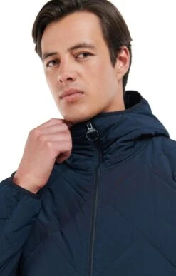 Men's Barbour Hooded Liddesdale Quilt -Fashion Men Clothing Store TS22199NAVY 2