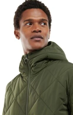 Men's Barbour Hooded Liddesdale Quilt -Fashion Men Clothing Store TS22199OLIVE 2