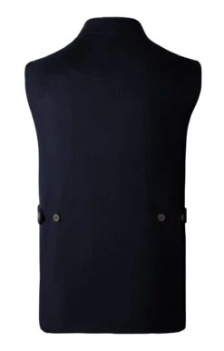 Men’s Wool And Cashmere Sporting Waistcoat -Fashion Men Clothing Store TS22501NAVY 1