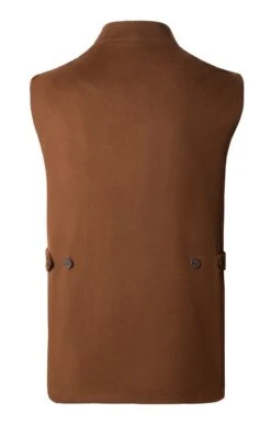 Men’s Wool And Cashmere Sporting Waistcoat -Fashion Men Clothing Store TS22501VICUNA 1
