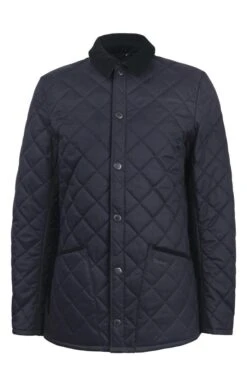 Men's Barbour Checked Heritage Liddesdale Quilt -Fashion Men Clothing Store TS23159NAVY 2