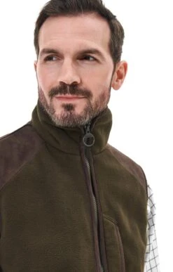 Men's Barbour Active Fleece Gilet -Fashion Men Clothing Store TS23172OLIVE 2