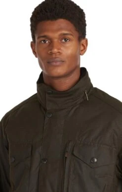 Barbour Sapper Waxed Jacket -Fashion Men Clothing Store TS25358OLIVE 2