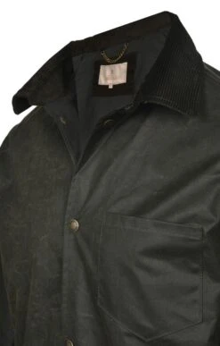 Men's Wax Overshirt 13 Men's Wax Overshirt -Fashion Men Clothing Store TS26514OLIVE 2