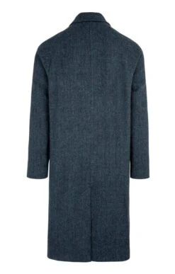 Raglan Sleeve Tweed Coat -Fashion Men Clothing Store TS30165DENIMHB 2