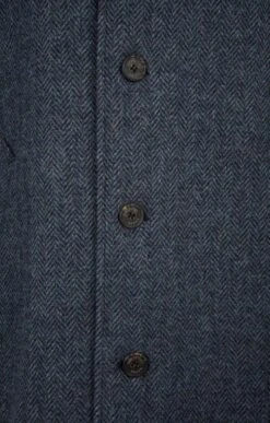 Raglan Sleeve Tweed Coat -Fashion Men Clothing Store TS30165DENIMHB 3