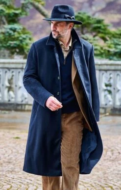 Inset Sleeve Cashmere Coat