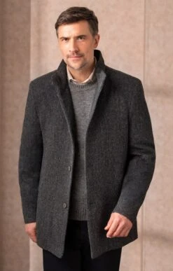 Fashion Men Clothing Store 9 Tweed Car Coat