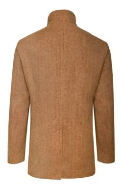 Tweed Car Coat -Fashion Men Clothing Store TS30235HWWHEATHB 1