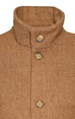 Tweed Car Coat -Fashion Men Clothing Store TS30235HWWHEATHB 2