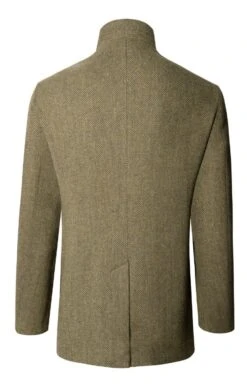 Tweed Car Coat -Fashion Men Clothing Store TS30235LOVATBRNHB 2