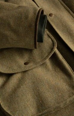 Men's Scottish Saxony Tweed Shooting Coat -Fashion Men Clothing Store TS30450COUNTRYHB 4