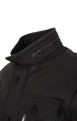 Men's Leather Quilted Jacket -Fashion Men Clothing Store TS30801DKBROWNOLIVE 3