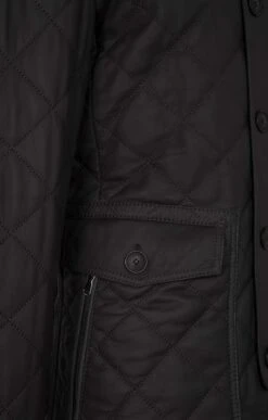 Men's Leather Quilted Jacket -Fashion Men Clothing Store TS30801DKBROWNOLIVE 5