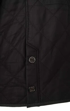 Men's Leather Quilted Jacket -Fashion Men Clothing Store TS30801DKBROWNOLIVE 6