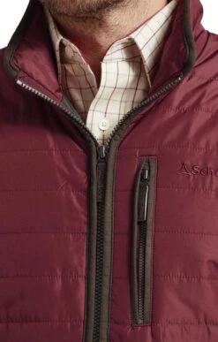 Men's Schoffel Carron Quilted Jacket -Fashion Men Clothing Store TS36695BORDEAUX 2