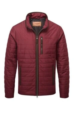 Men's Schoffel Carron Quilted Jacket -Fashion Men Clothing Store TS36695BORDEAUX 3