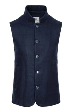 Men's Wool Rich Padded Waistcoat -Fashion Men Clothing Store TS73590NAVY 1