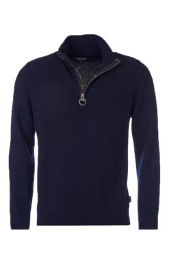 Mens Barbour Holden Half Zip -Fashion Men Clothing Store TT00160NAVY 1 1
