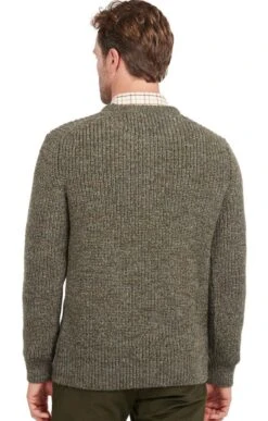 Barbour Tyne Crew Neck -Fashion Men Clothing Store TT00175DERBYTWEED 1