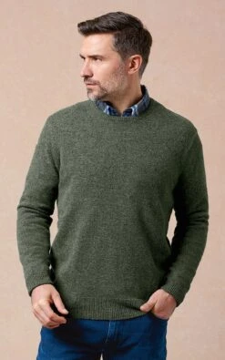Men's Lambswool Crew Neck