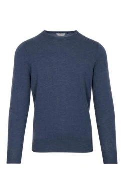 Men's Merino Crew Neck 6 Men's Merino Crew Neck -Fashion Men Clothing Store TT04892LTDENIM 1