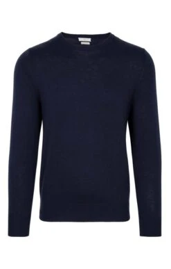 Men's Merino Crew Neck 7 Men's Merino Crew Neck -Fashion Men Clothing Store TT04892NAVY 1 1