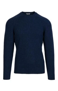 Mens Shetland Crew Neck -Fashion Men Clothing Store TT14050INDIGO 1