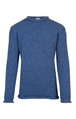 Men's Donegal Pure New Wool Roll Edge Jumper -Fashion Men Clothing Store TT21250JEANS 1