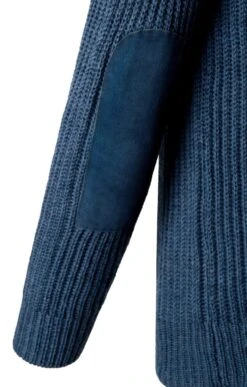 Men's Suede Patch Crew -Fashion Men Clothing Store TT21530DENIM 2