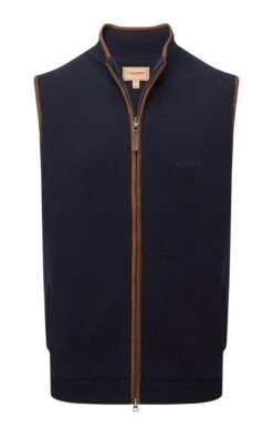 Men’s Schoffel Orkney Merino Gilet -Fashion Men Clothing Store TT23501NAVY 2