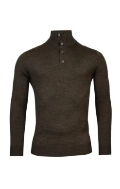 Men’s Baileys Merino Mix Button Neck