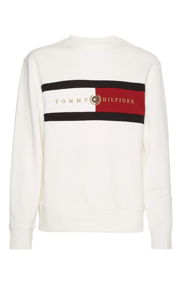 Men's Tommy Hilfiger Icon Insert Crew Neck Jumper 3 Men's Tommy Hilfiger Icon Insert Crew Neck Jumper - Image 3